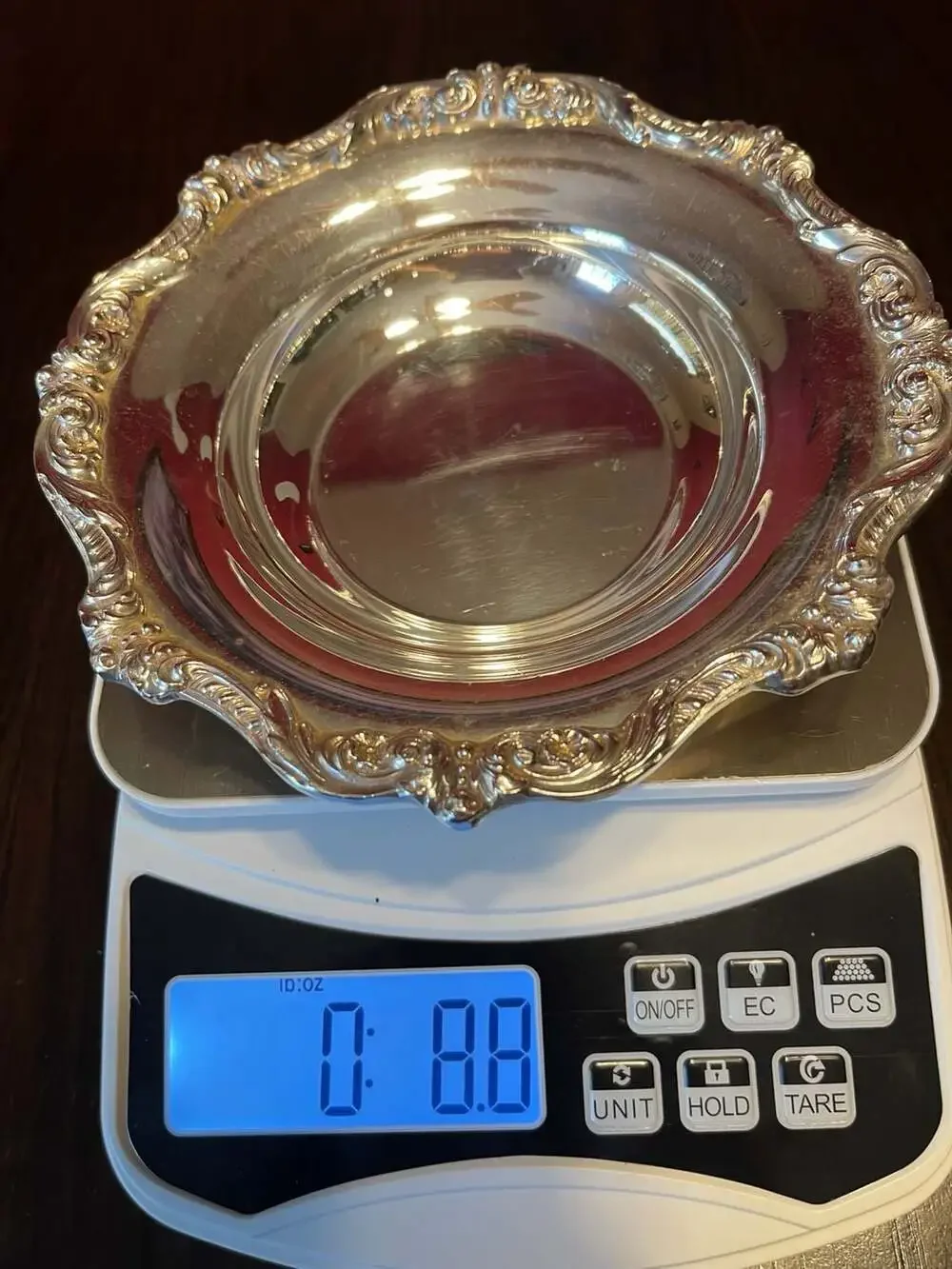 Vintage EPCA Old English Silver-Plated Candy Nut Bowl by Poole (Model 5004)